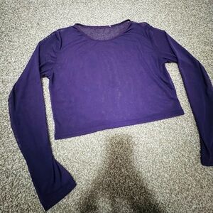 Purple Long Sleeve Women's Top